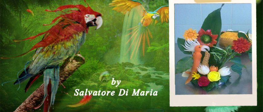 Composizione con pappagallo by Salvatore Di Maria