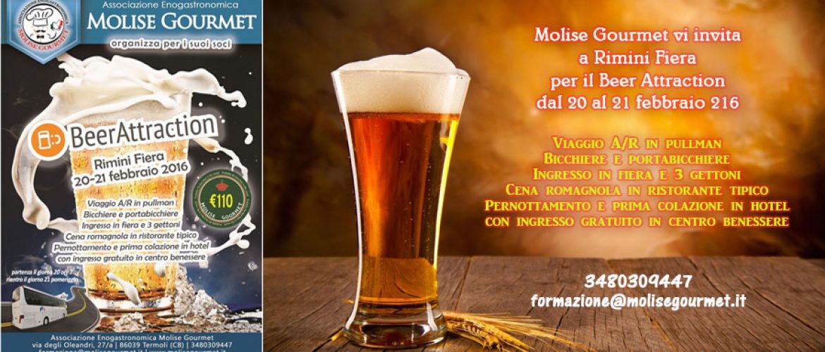 Molise Gourmet vi porta a Rimini per il “Beer Attraction”