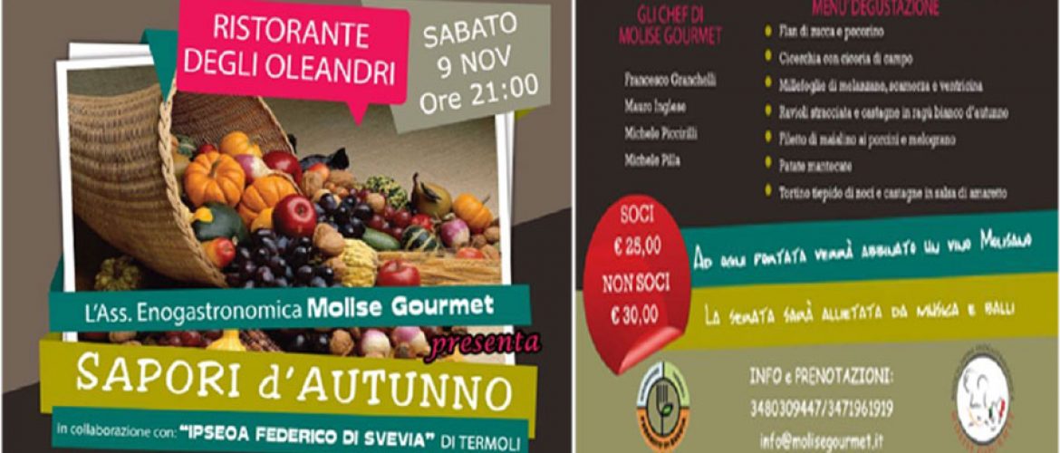 Cena “Sapori di Autunno” by Molise Gourmet