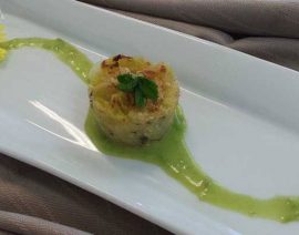 Timballetto di patate e provola affumicata